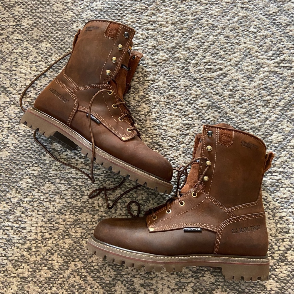 New Carolina Waterproof Leather Work Boots Sz 10.5